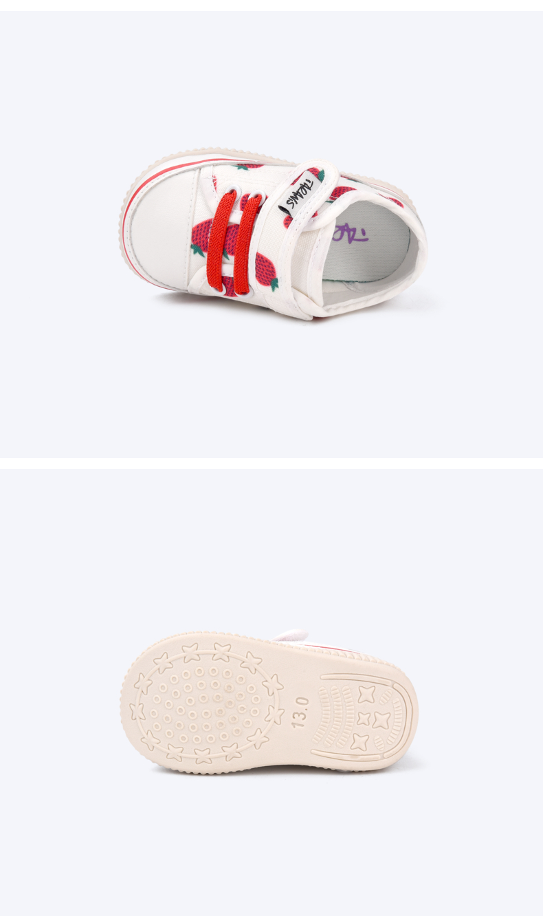 TARANIS Canvas shoes spring and autumn infant toddler shoes anti-slip breathable baby soft bottom is called shoes