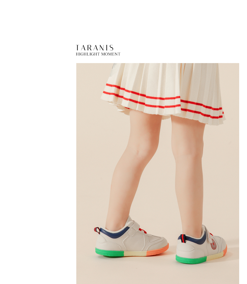 TARANIS Winter new board shoes rainbow bottom baby soft bottom children's sports shoes