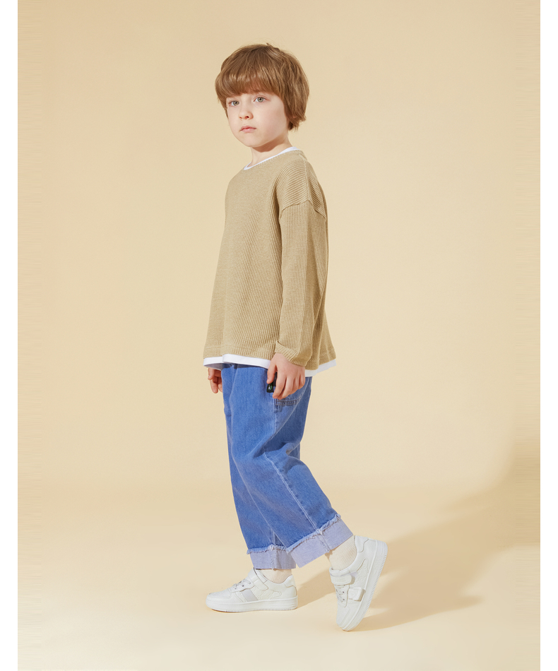 TARANIS autumn new style children's shoes glow-in-the dark children's board shoes boys small white shoes low help non-slip recreational sports shoes