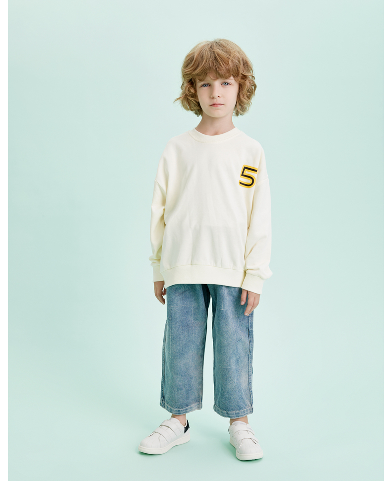 TARANIS Spring new boys shoes white shoes children's light sports shoes soft bottom non-slip board shoes