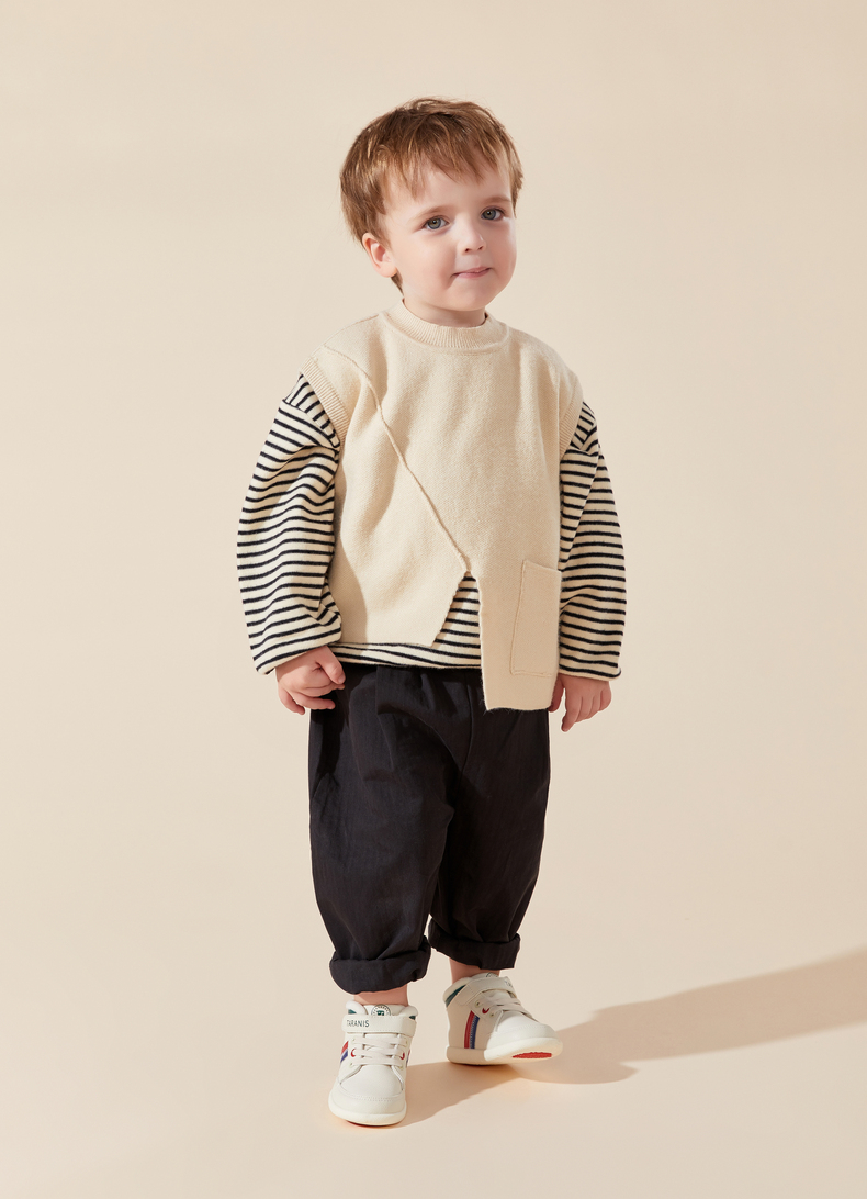 TARANIS Winter new toddler shoes for children shoes for boys and babies with fleece soft soles small white shoes for girls sports shoes