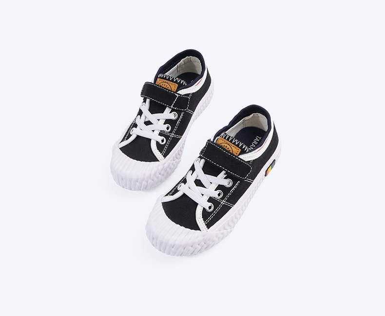TARANIS Autumn counter with children's canvas shoes fashion versatile cotton board shoes boys and girls biscuit shoes