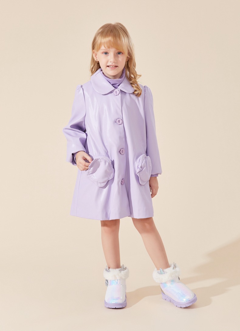 TARANIS Winter new girls' shoes children's shoes fleece and thick cotton shoes soft soles warm waterproof snow boots