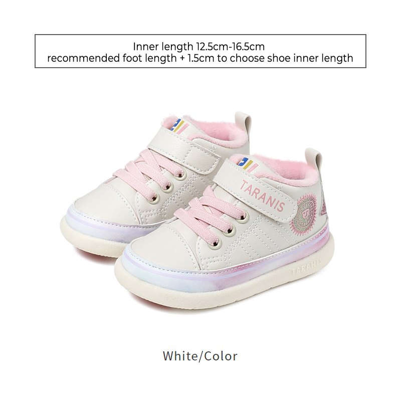 TARANISKids Baby Toddler Soft Sole Warm Fleece Shoes