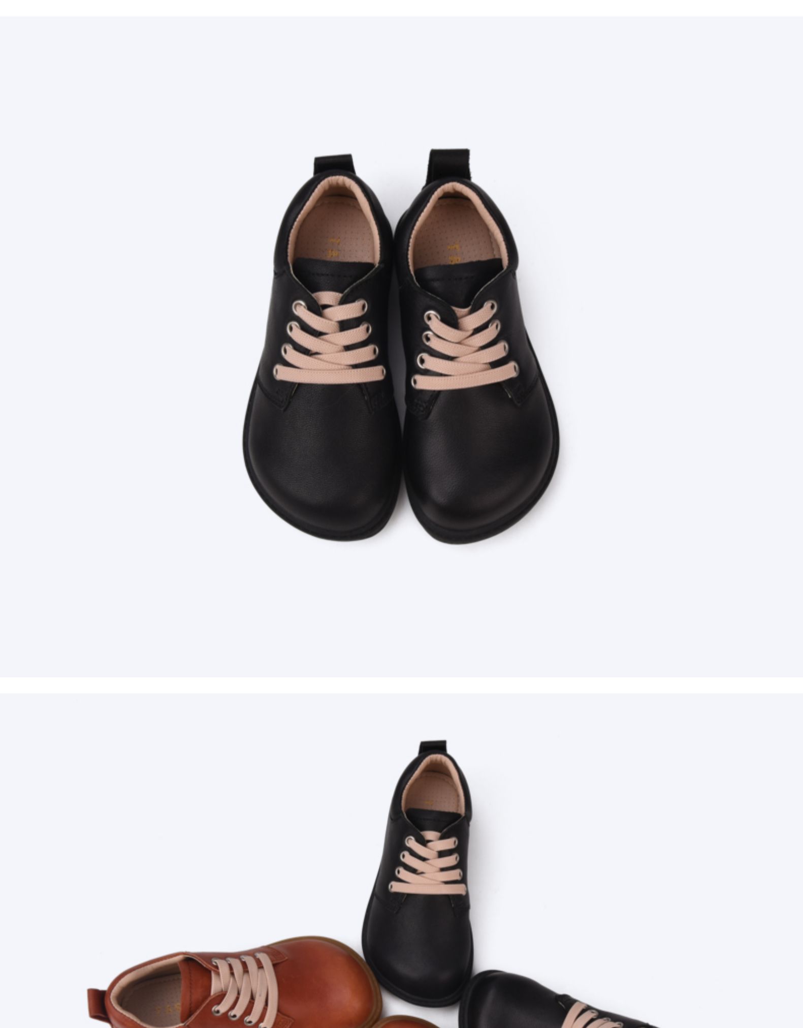 TARANIS Autumn new children's leather shoes black leather shoes soft soled sheepskin leather shoes for children