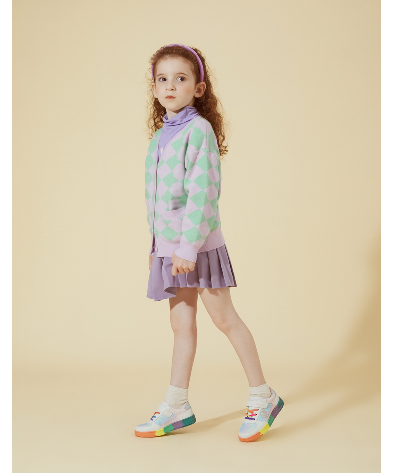 TARANIS Autumn new children's board shoes low top girls rainbow bottom leisure sports shoes low bottom shoes