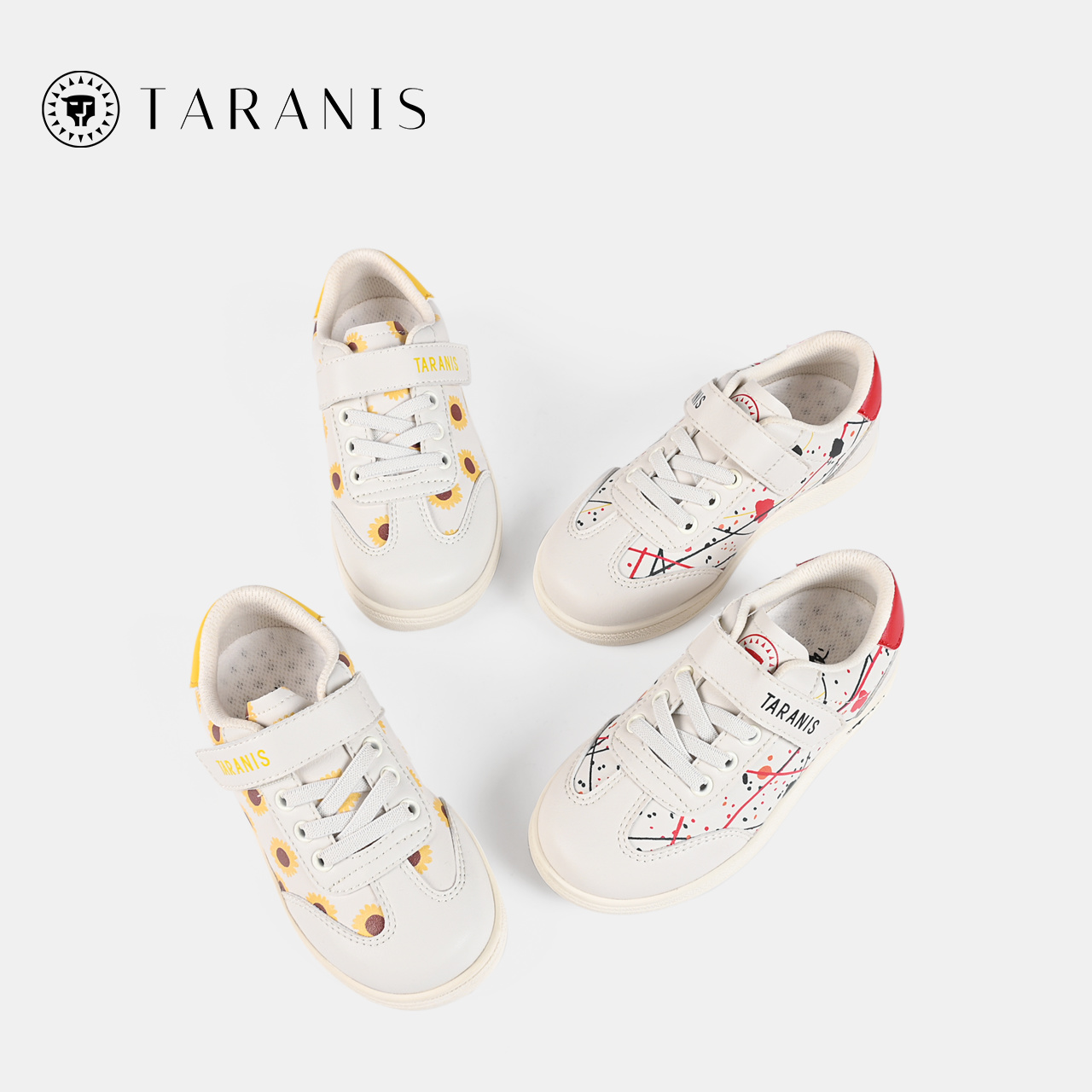 TARANIS Spring new boys shoes children sports white shoes girls children shoes soft soles running shoes