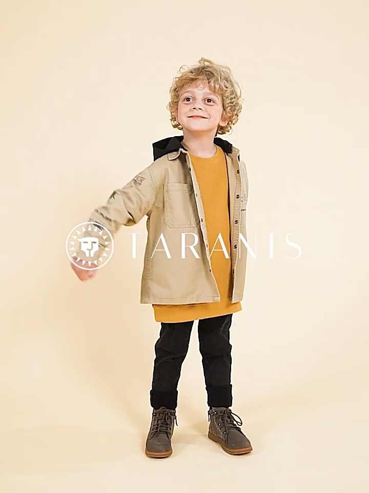 TARANIS Autumn new boys non - slip soft bottom children's boots runway show small short boots single boot