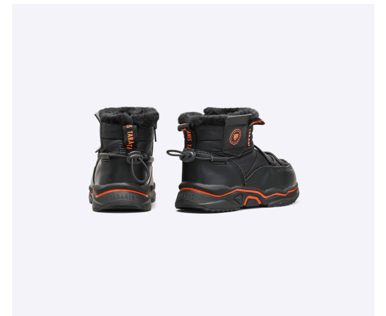 TARANIS Winter new men's shoes children's fleece and thick snow boots soft soles waterproof high top sports cotton shoes