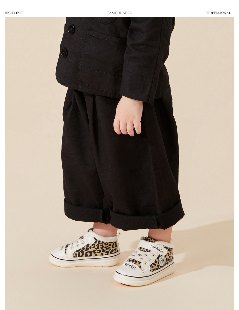 TARANIS Winter new boys shoes plus fleece two cotton shoes girls baby white shoes soft sole winter shoes sports shoes