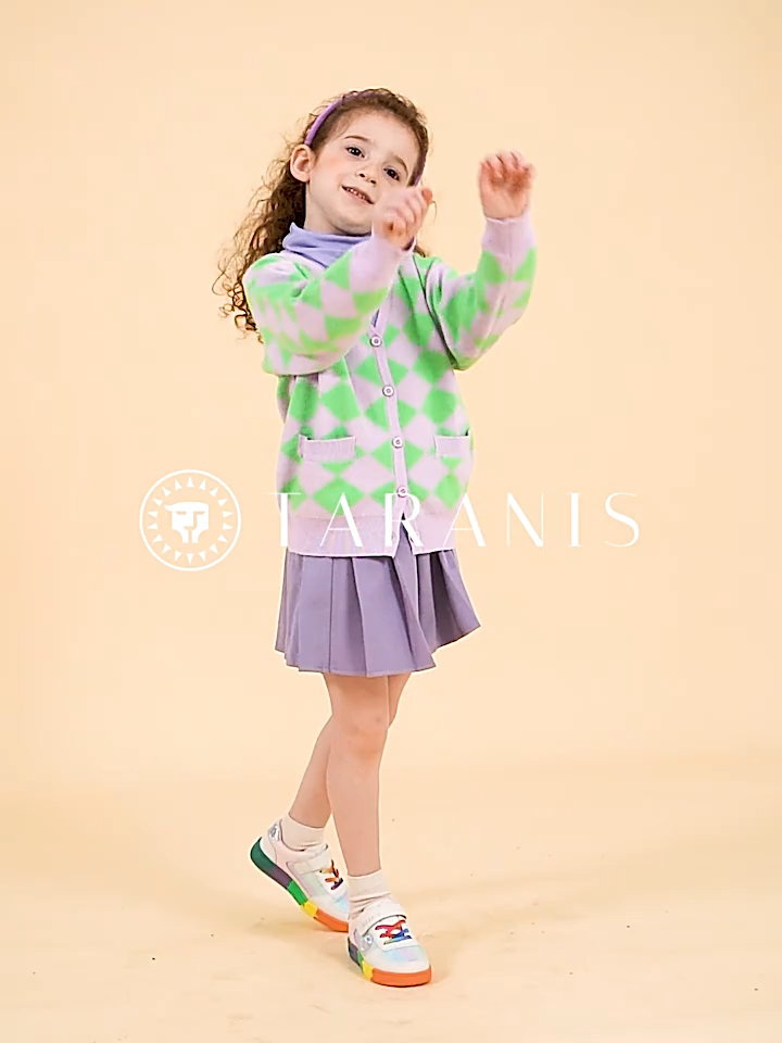 TARANIS Autumn new children's board shoes low top girls rainbow bottom leisure sports shoes low bottom shoes