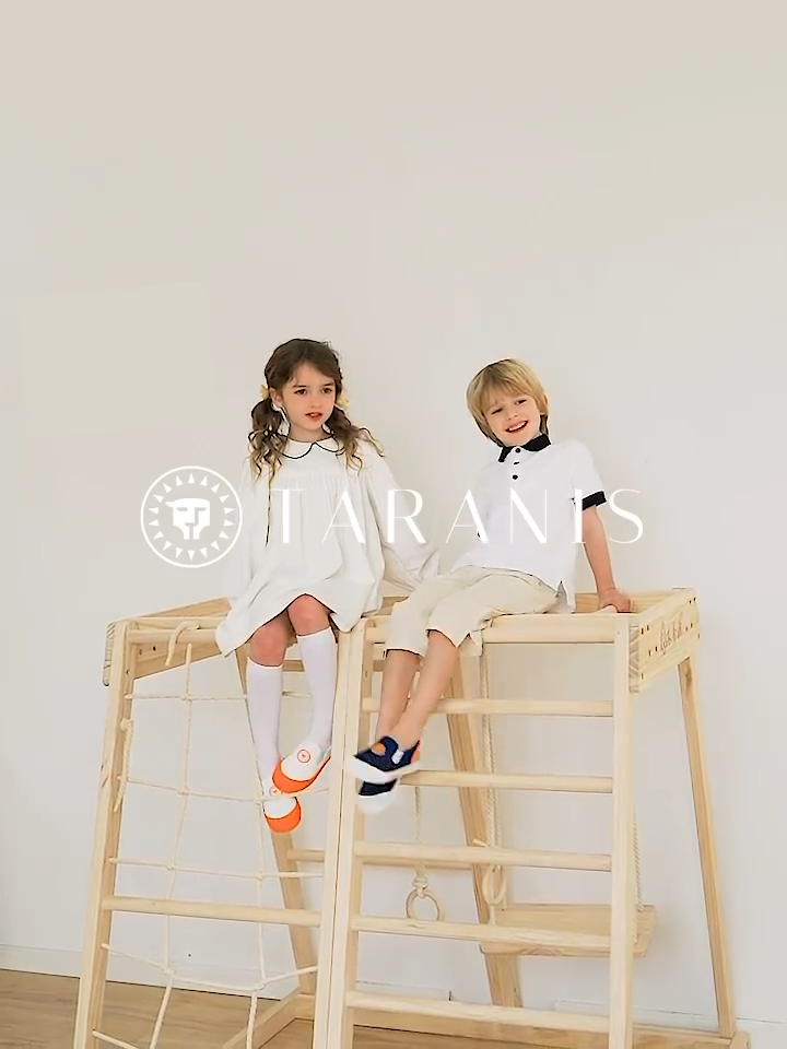 TARANIS Summer New Kindergarten Children Breathable Indoor Shoes One Foot Canvas Shoes for Boys and Girls