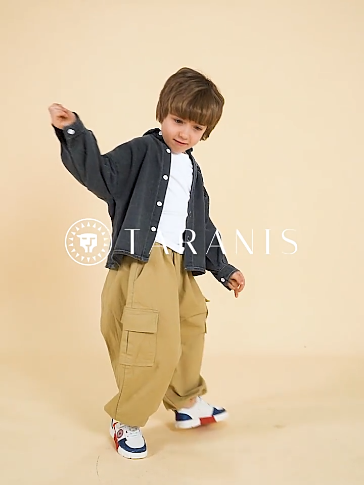 TARANIS Autumn New Children's Shoes Children's Board Shoes Boys Soft Bottom Sports Shoes Students Anti Slip Soft Bottom Low Top Shoes