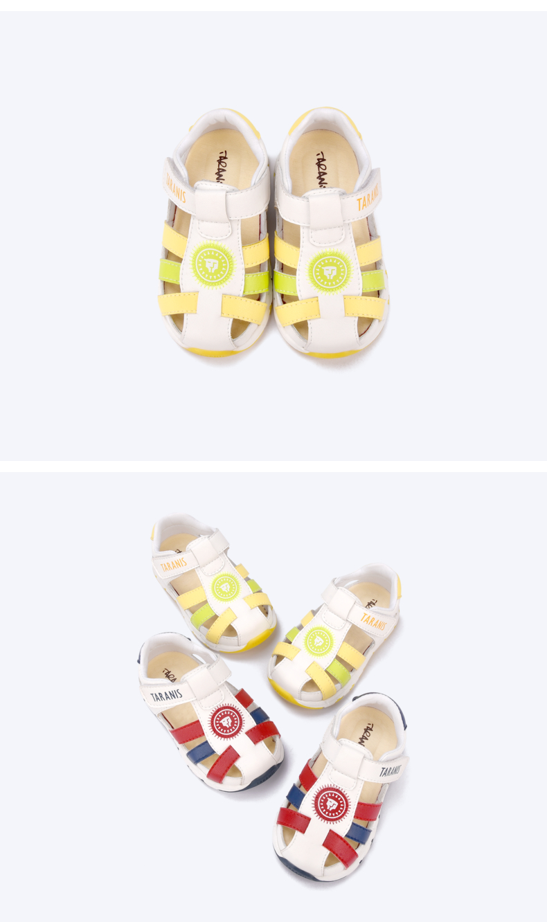 TARANIS Summer sandals baotou baby shoes boys shoes non-slip soft sole toddler shoes for girls