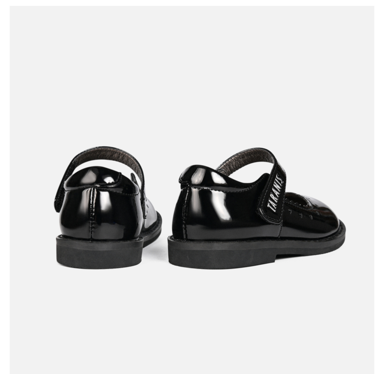 TARANIS Spring new girls shoes children's princess shoes black retro single shoes school performance shoes small shoes