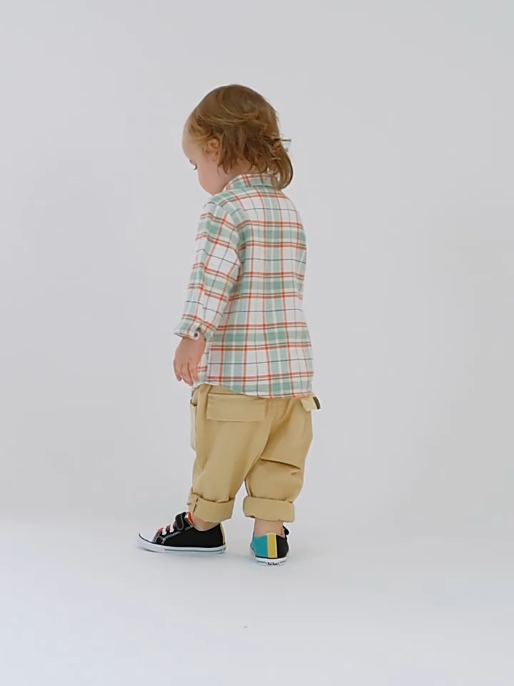 TARANIS Baby Velcro Casual Shoes Spring 2021 new boys' non-slip canvas shoes for children