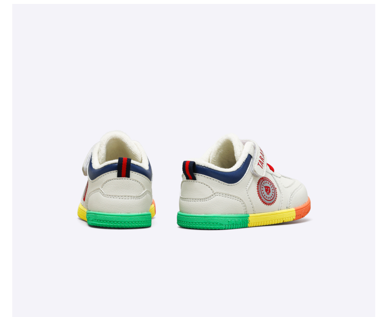 TARANIS Winter new board shoes rainbow bottom baby soft bottom children's sports shoes