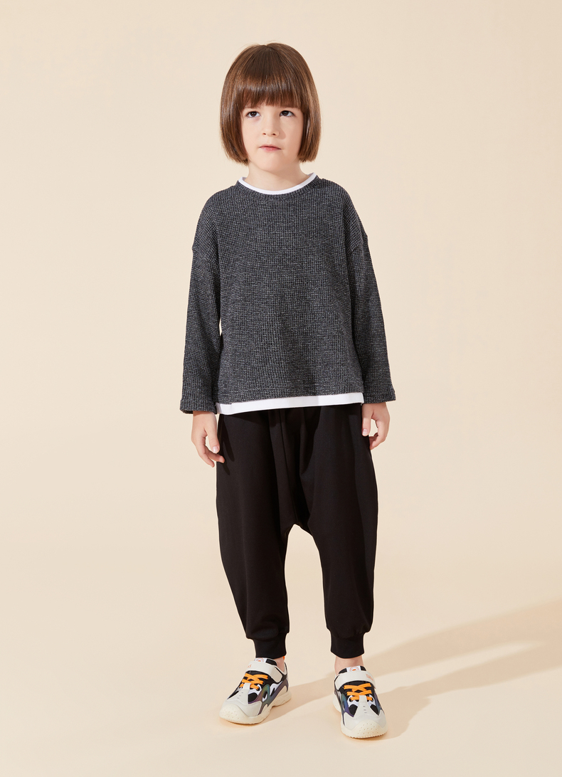 TARANIS Winter New Children's Sports Shoes Warm Add Cashmere Shoes for Boys and Girls Recreational Soft Sole Sports Shoes