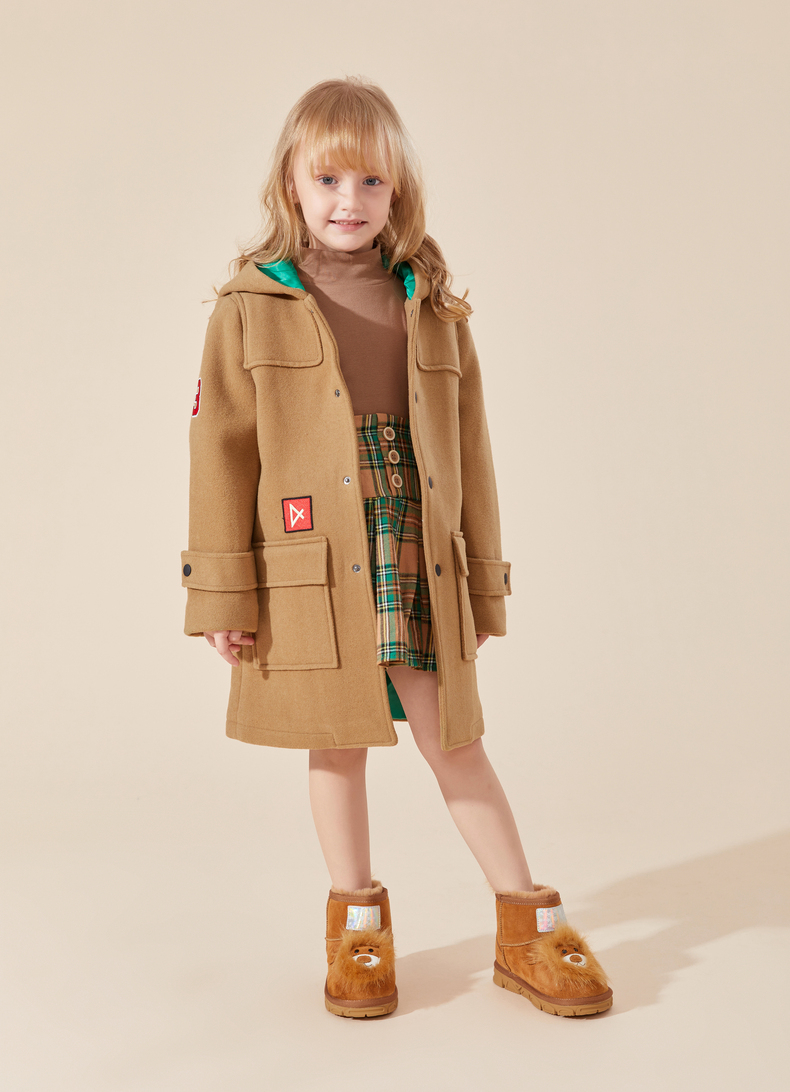 TARANIS Winter new boys' shoes children's snow boots Boys with fleece and thick soft soles children's snow cotton boots