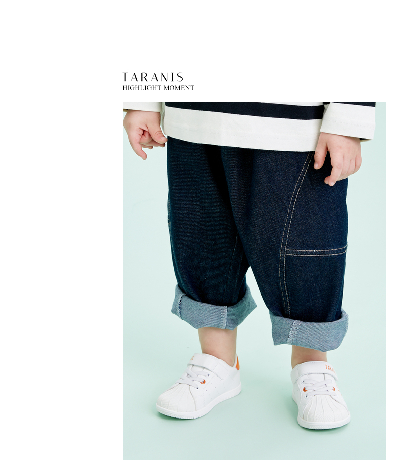 TARANIS Spring new children's shoes boys breathable little white shoes toddler shoes women baby non-slip soft sole functional shoes