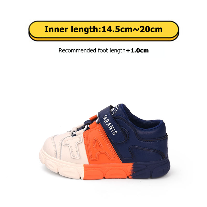 TARANISkids Three-color Splicing Collision Color Sports Toddler Shoes