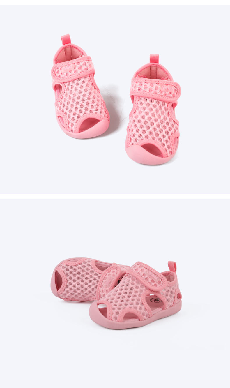 TARANIS Girl baby summer sandals boy baby shoes Toe breathable mesh soft sole toddler shoes