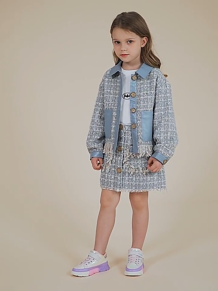 TARANIS Winter New Children's Shoes Girls Pink Sports Shoes with Fleece Warm Shoes Soft Bottom Casual Shoes