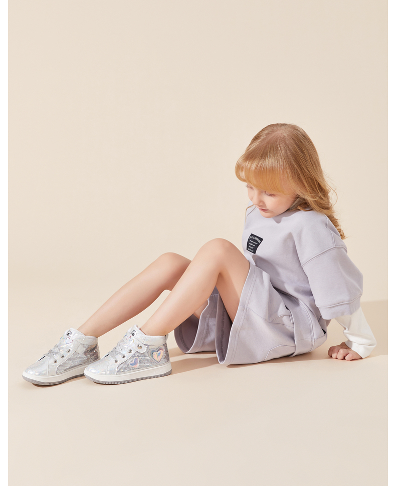 TARANIS Winter New Girls Shoes with Warm Warm Soft Bottom Sneakers for Children's Shoes Leisure Board Shoes