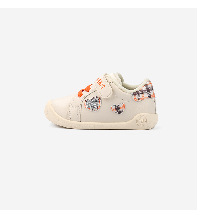 TARANIS New Shoes for Boys and Girls Baby Walking Shoes Winter Soft Bottom with Fleece Warm Small White Shoes Sports Shoes