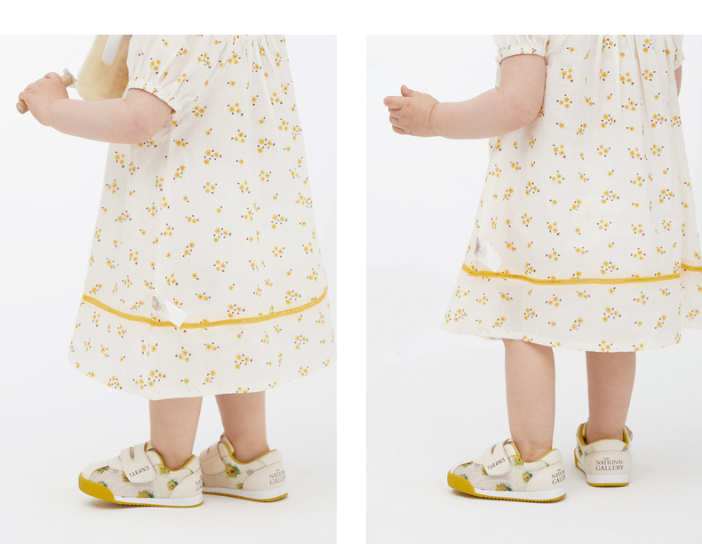 TARANIS Joint National Gallery Toddler shoes for girls Van Gogh Sunflower soft soled shoes for boys
