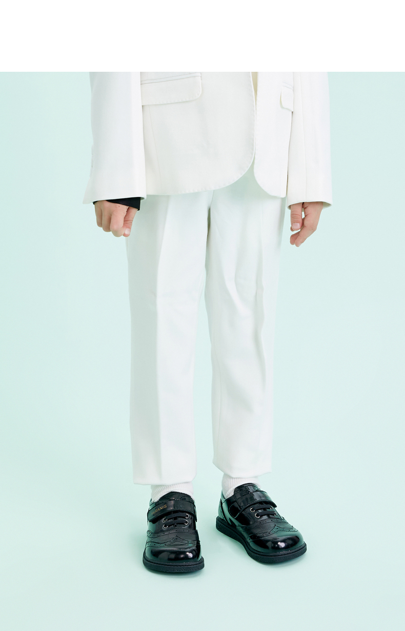 TARANIS Spring new men's baby shoes children's black soft bottom retro dress shoes show children's shoes