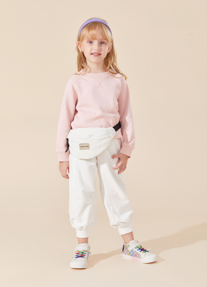 TARANIS Winter New Children's Shoes Bao Bao Soft Sole Shoes with Fleece Sports Shoes Girls Kindergarten Indoor Shoes