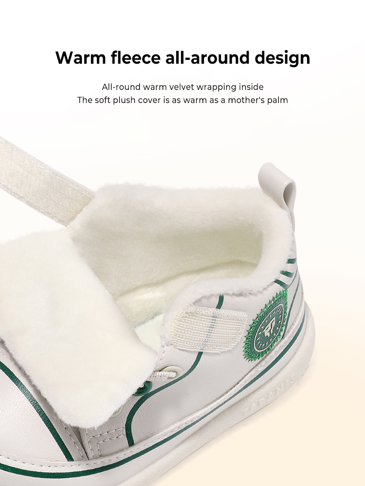 TARANISkids 211 Winter New Toddler Shoes Baby Shoes Soft Sole Plus Fleece To Keep Warm