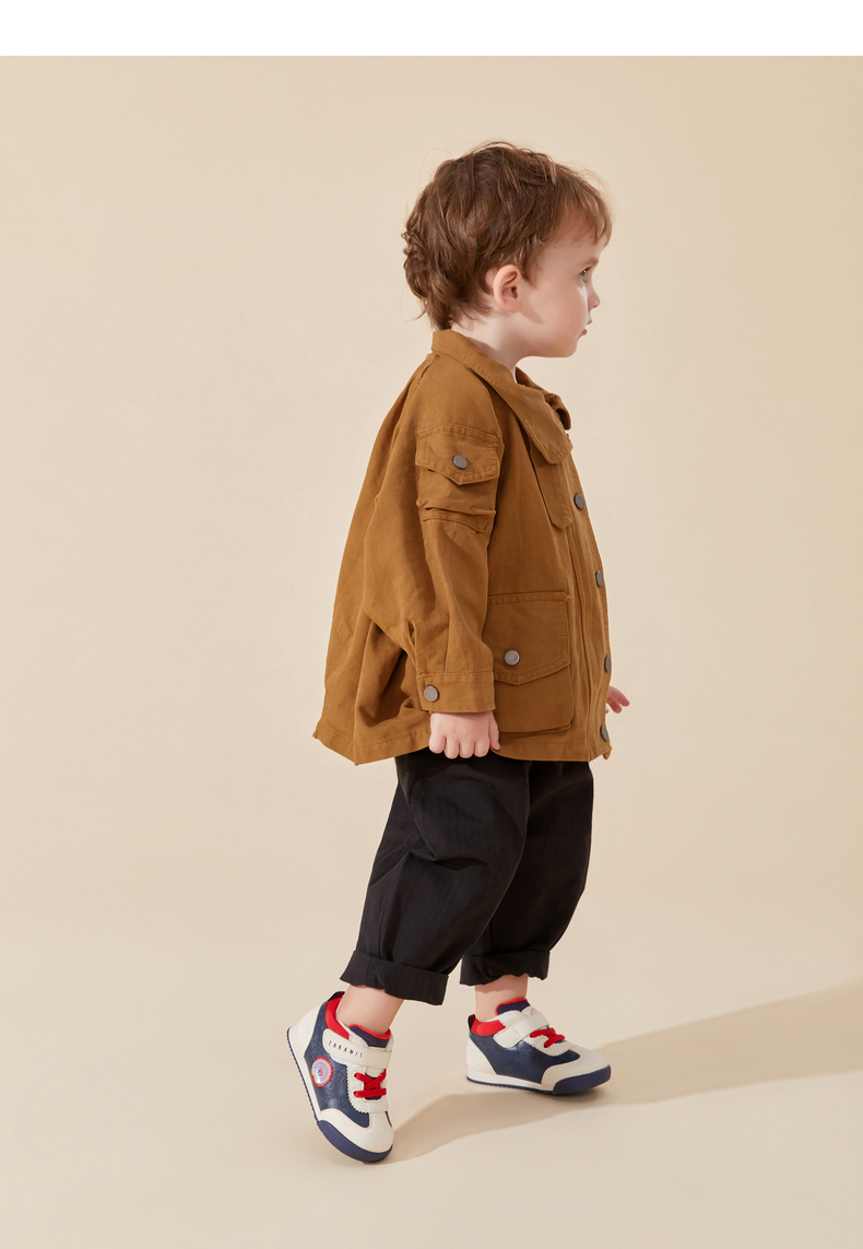 TARANIS Winter new children's shoes plus velvet winter shoes bread shoes two cotton shoes boys baby soft sole sports shoes