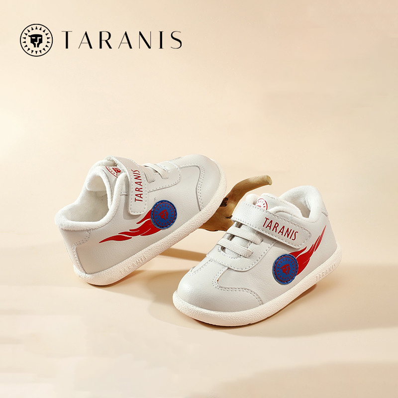 TARANISkids Winter New Children's Shoes Baby Toddler Shoes Male Baby Casual Sports Shoes Soft Velvet Shoes Functional Shoes