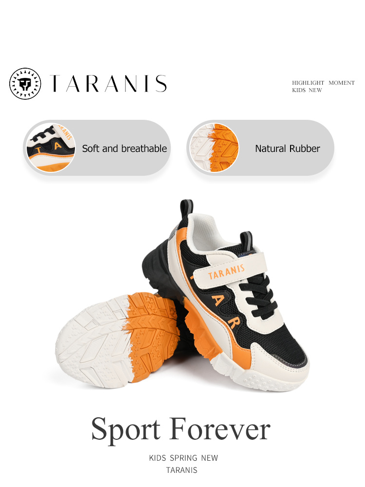  TARANISkids 2022 Spring New Boys Training Running Shoes