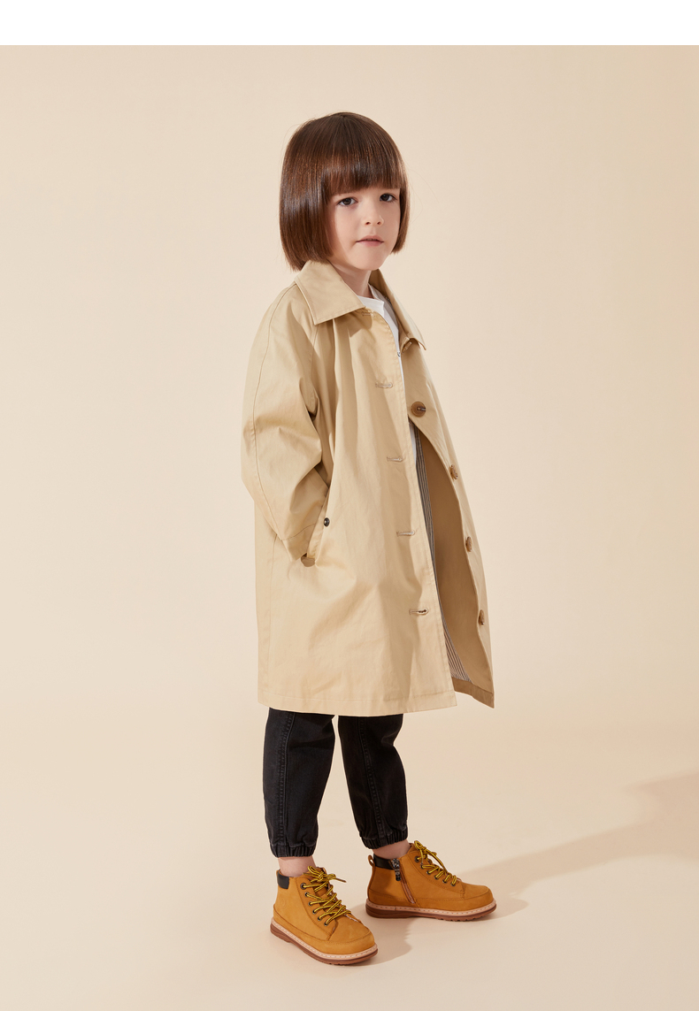 TARANIS Winter new boy's shoes small yellow boots children's cowhide boots Martin boots soft bottom baby ankle boots