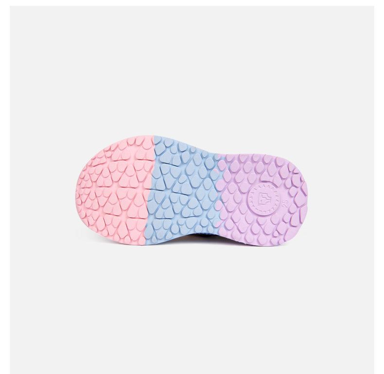 TARANIS Spring New Girls Shoes Net Surface Children's Sports Shoes Rainbow Soft Bottom Children's Basketball Running Shoes