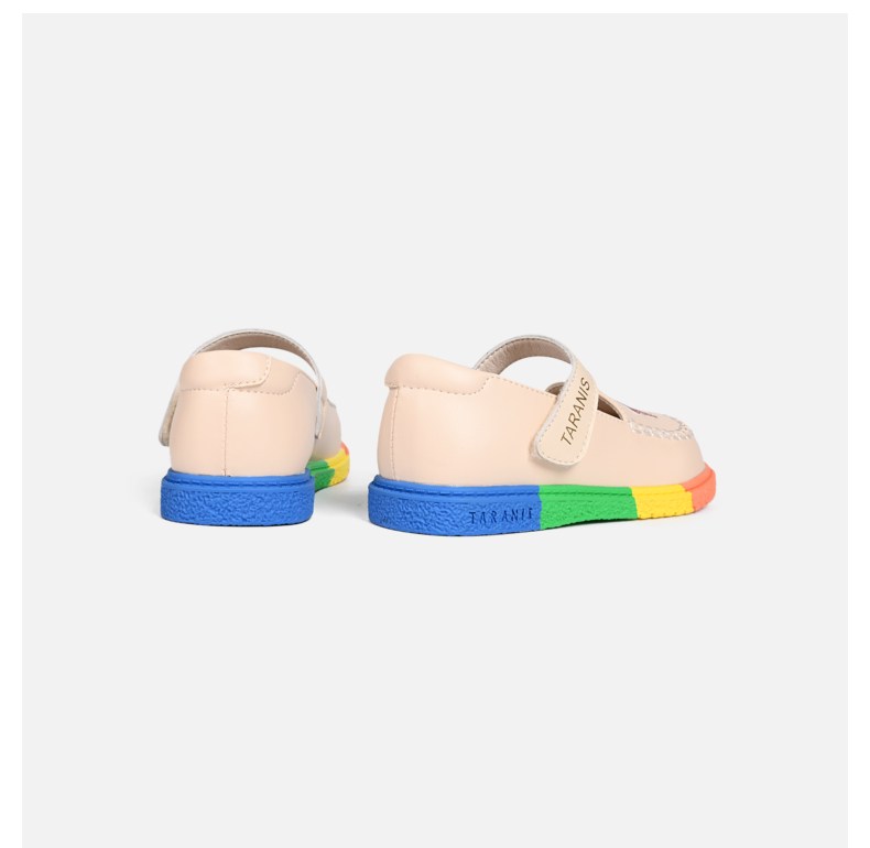TARANIS Spring New Girls Shoes Princess Small Shoes Children Single Shoes Children Rainbow Soft Soles Show Shoes