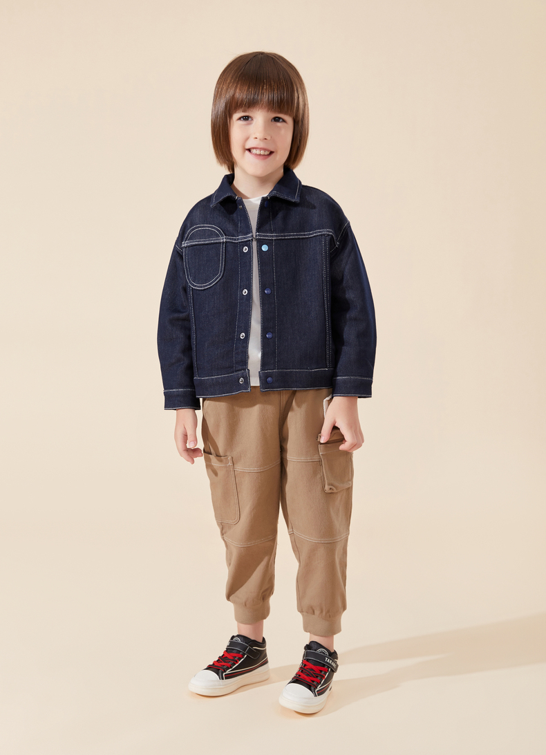 TARANIS Winter new children's board shoes men's shoes big children soft bottom high top cashmere leisure shoes sports shoes