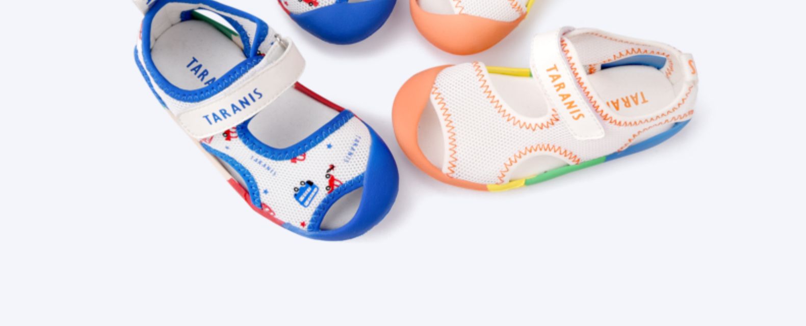 TARANIS Summer new net cloth breathable sandals for boys and girls home shoes non-slip soft sole kindergarten indoor shoes