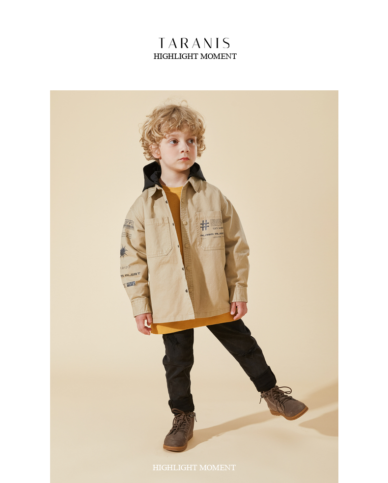 TARANIS Autumn new boys non - slip soft bottom children's boots runway show small short boots single boot