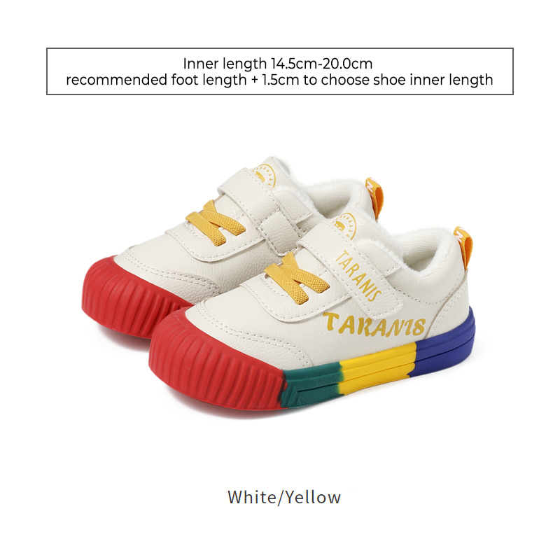 TARANISkids Winter New Fleece Warm Board Shoes Kindergarten Indoor Shoes