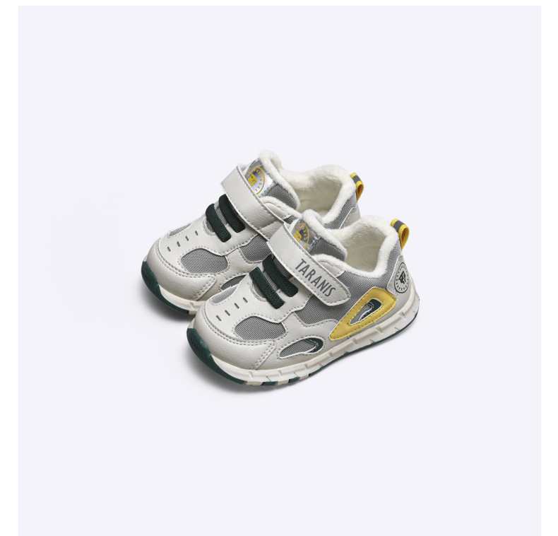TARANIS Winter New Fleece Boy's Shoes Children's Head Anti-kick Toddler Shoes Baby Soft Sole Sports Shoes