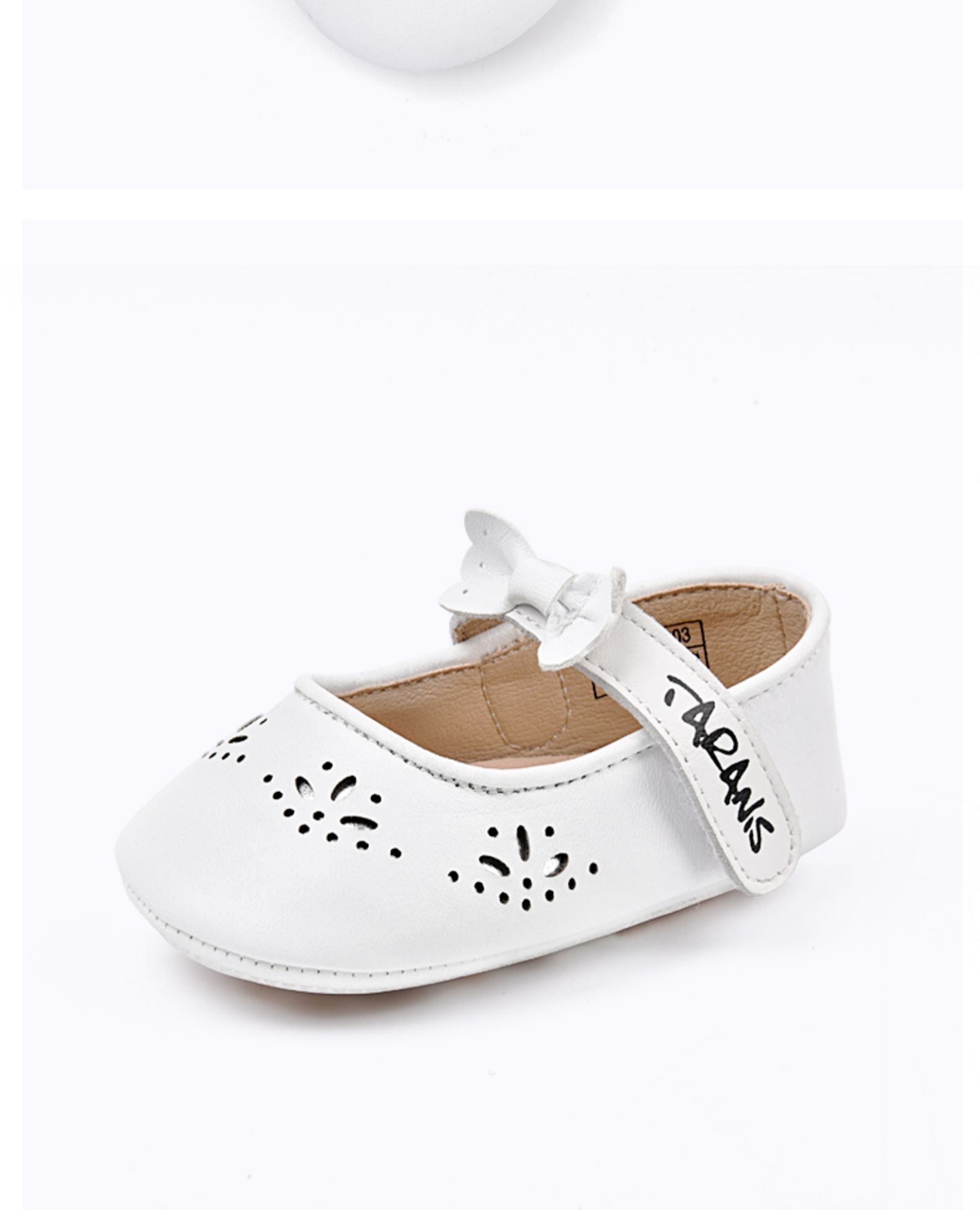 TARANIS Autumn new female baby step before shoes sheepskin hollow-out breathable small leather shoes baby princess shoes