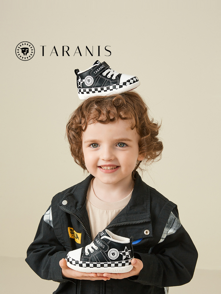 TARANISKids 211 Winter New Children's Shoes Plus Fleece Toddler Soft Bottom Functional Shoes