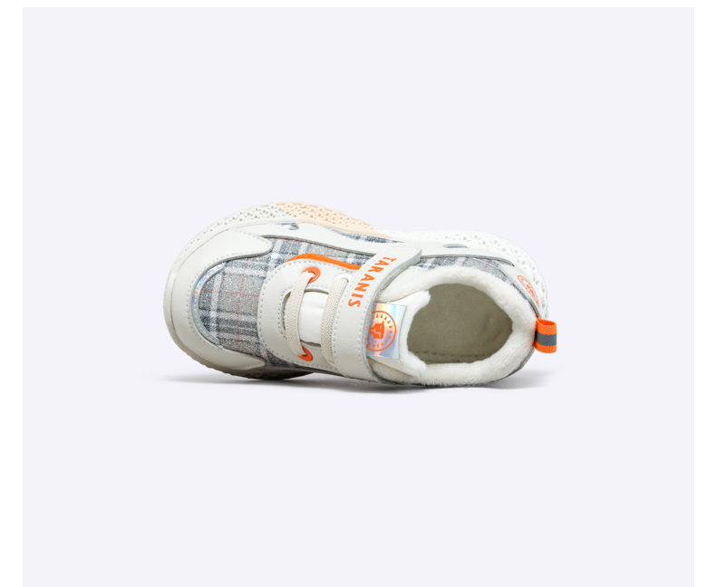 TARANIS Winter New Children's Shoes Girls Sports Shoes Men's Baby Fleece Leisure Shoes Soft Soles Running Shoes