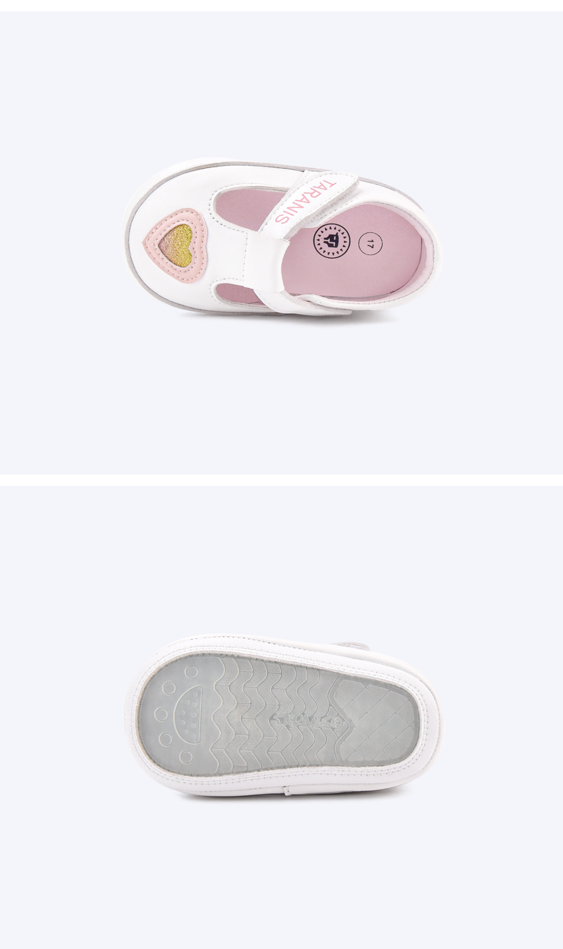 TARANIS Baby step shoes women spring 2021 new fashion shallow skin shoes heart soft soles indoor shoes