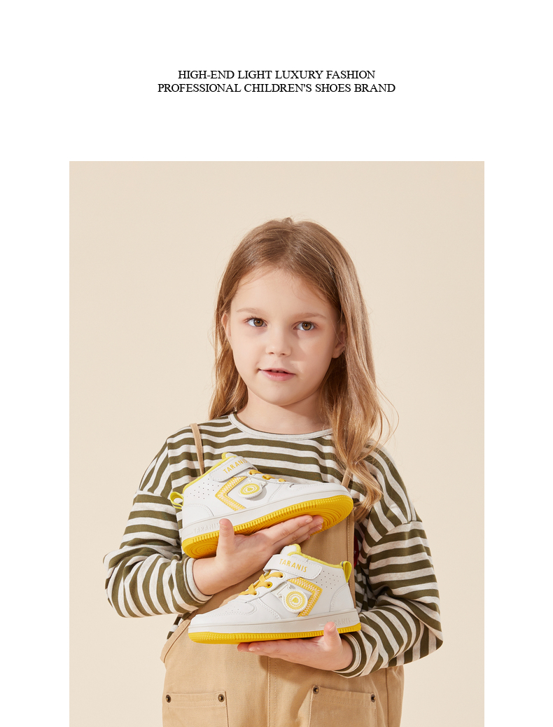 TARANIS winter new children's shoes with velvet sports shoes big children board shoes girls casual shoes boys small white shoes