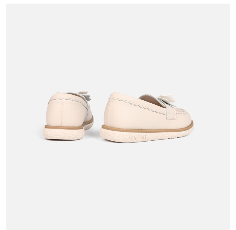 TARANIS Spring new girl shoes baby girl bow princess shoes children's single shoe soft soled shoes